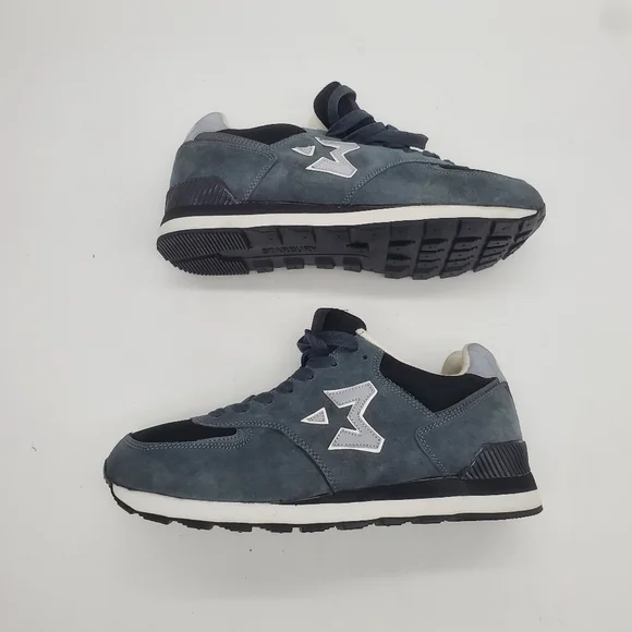 Starbury by Stephon Marbury Retro Runner Suede Blue Gray Men's 8.5 Shoes Star